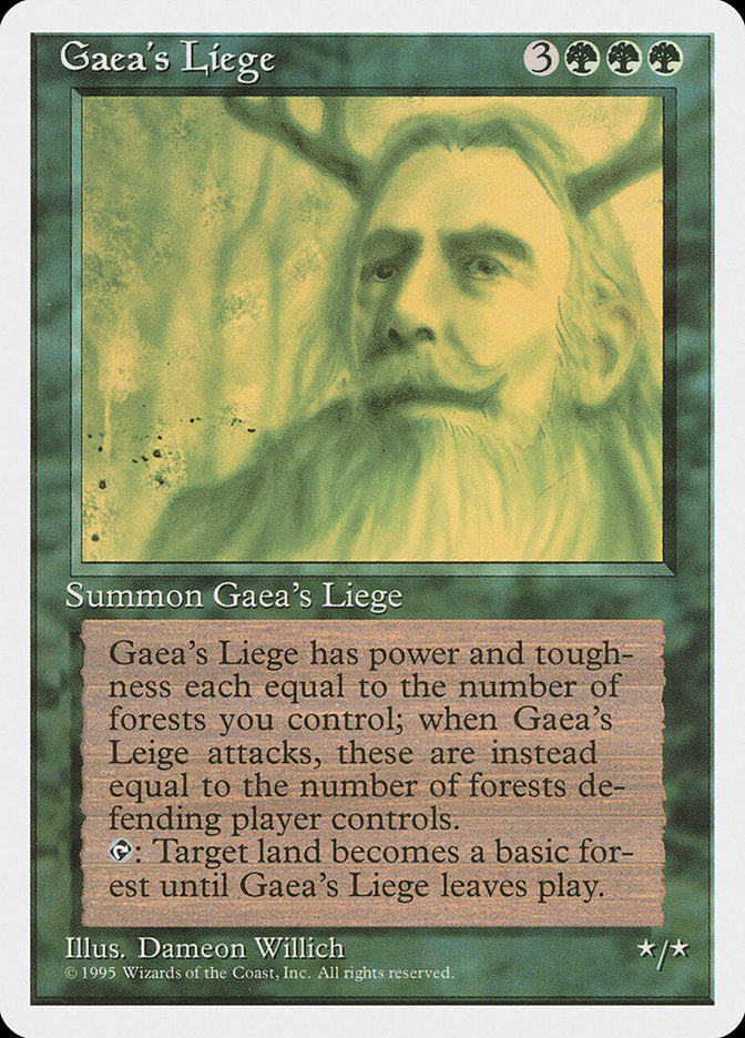 Gaea's Liege [Fourth Edition] | Yard's Games Ltd