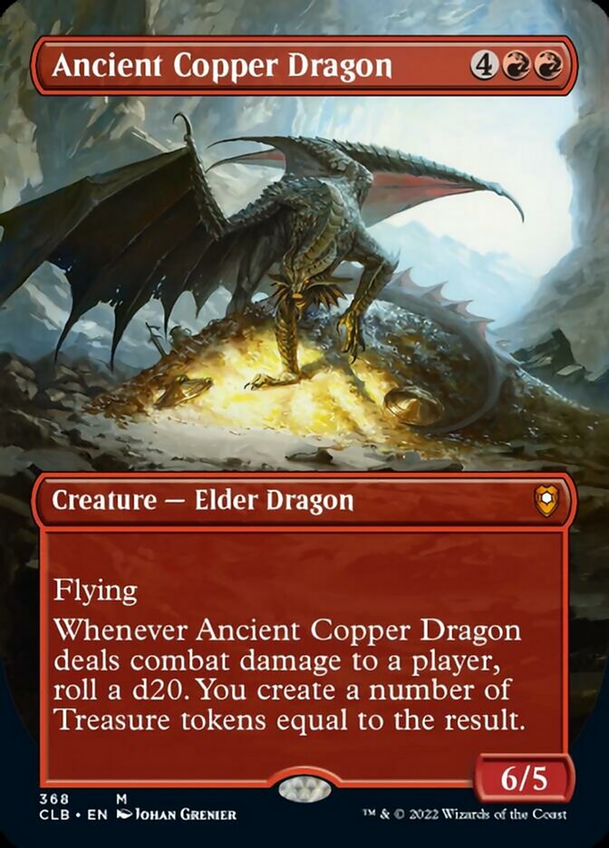 Ancient Copper Dragon (Borderless Alternate Art) [Commander Legends: Battle for Baldur's Gate] | Yard's Games Ltd