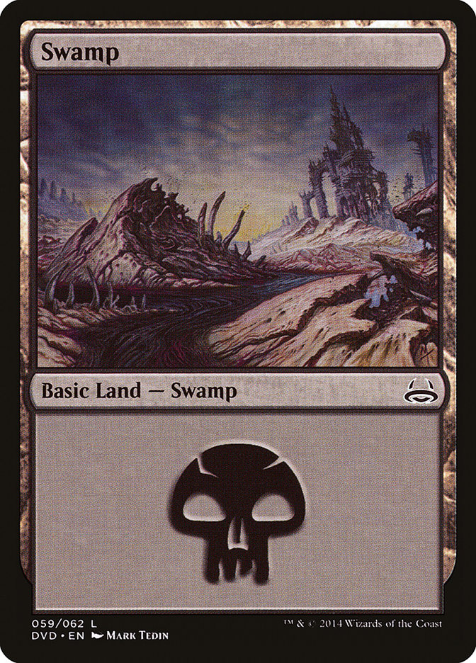 Swamp (59) (Divine vs. Demonic) [Duel Decks Anthology] | Yard's Games Ltd