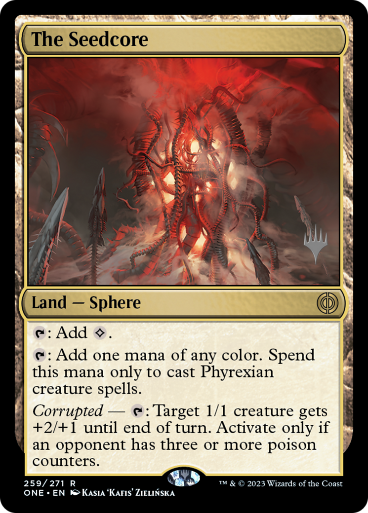 The Seedcore (Promo Pack) [Phyrexia: All Will Be One Promos] | Yard's Games Ltd