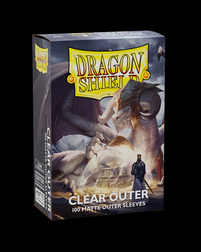 Dragon Shield: 100ct Outer Sleeves - Clear Matte (Standard) | Yard's Games Ltd