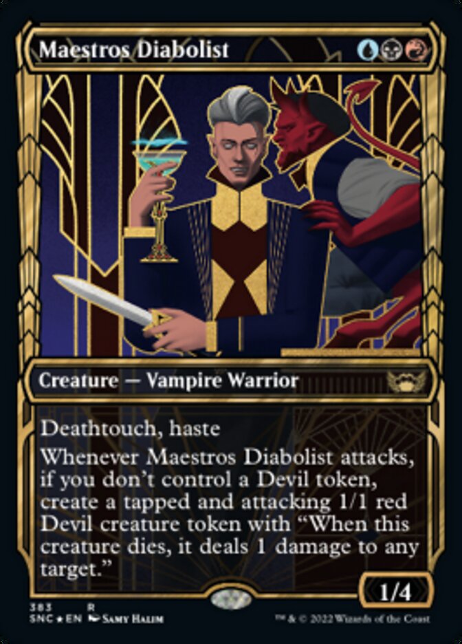 Maestros Diabolist (Showcase Golden Age Gilded Foil) [Streets of New Capenna] | Yard's Games Ltd