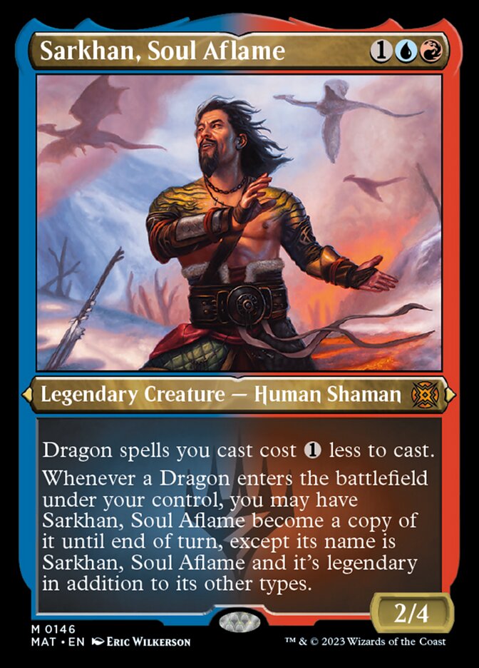 Sarkhan, Soul Aflame (Foil Etched) [March of the Machine: The Aftermath] | Yard's Games Ltd