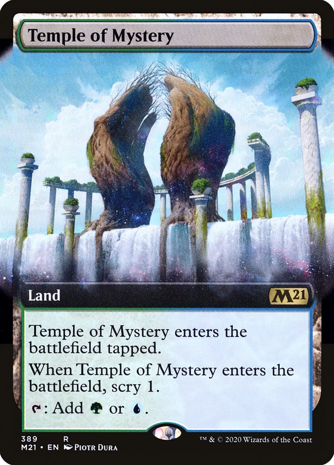 Temple of Mystery (Extended Art) [Core Set 2021] | Yard's Games Ltd