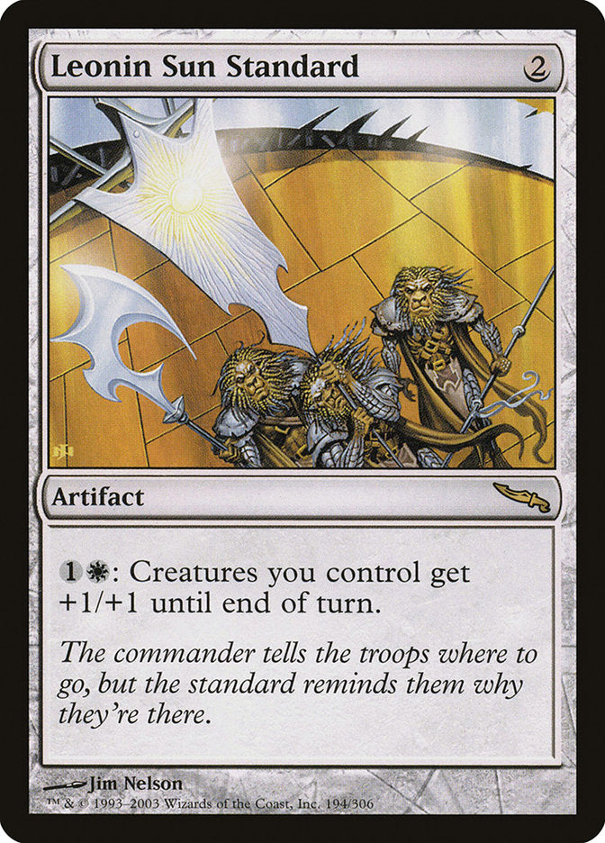 Leonin Sun Standard [Mirrodin] | Yard's Games Ltd