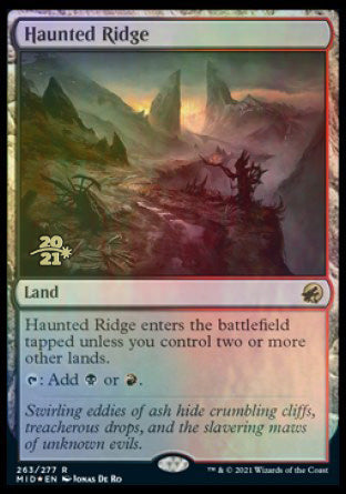 Haunted Ridge [Innistrad: Midnight Hunt Prerelease Promos] | Yard's Games Ltd