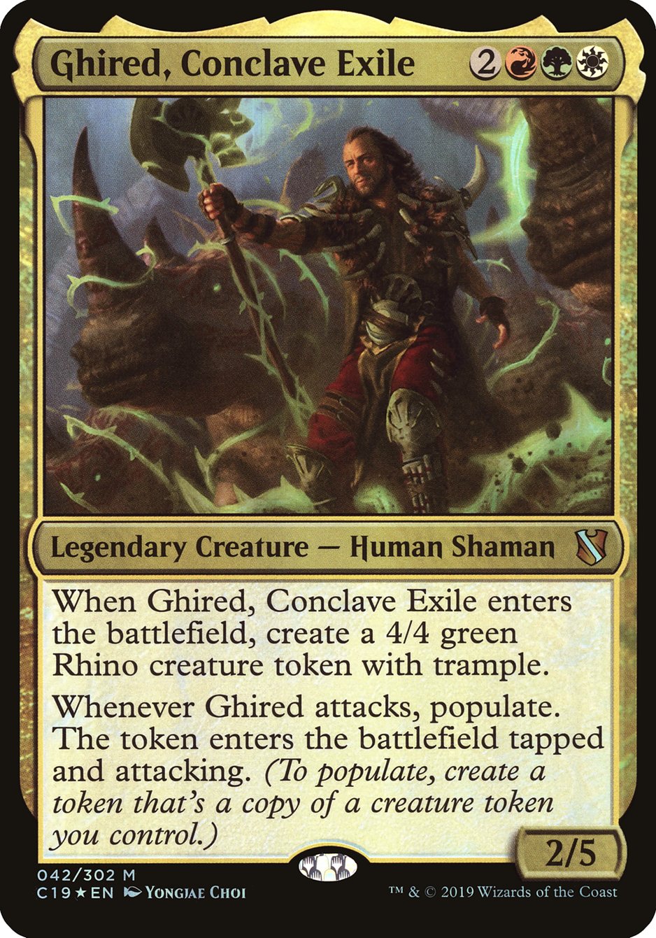 Ghired, Conclave Exile (Oversized) [Commander 2019 Oversized] | Yard's Games Ltd