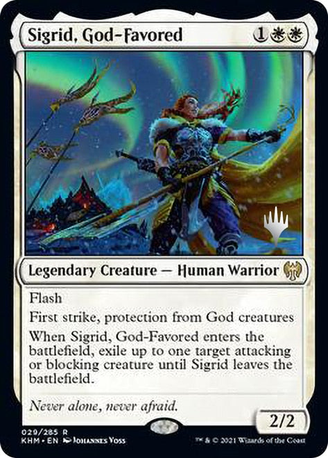 Sigrid, God-Favored (Promo Pack) [Kaldheim Promos] | Yard's Games Ltd