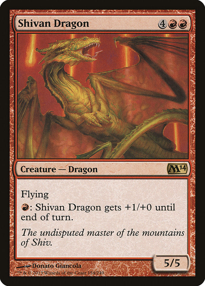 Shivan Dragon [Magic 2014] | Yard's Games Ltd