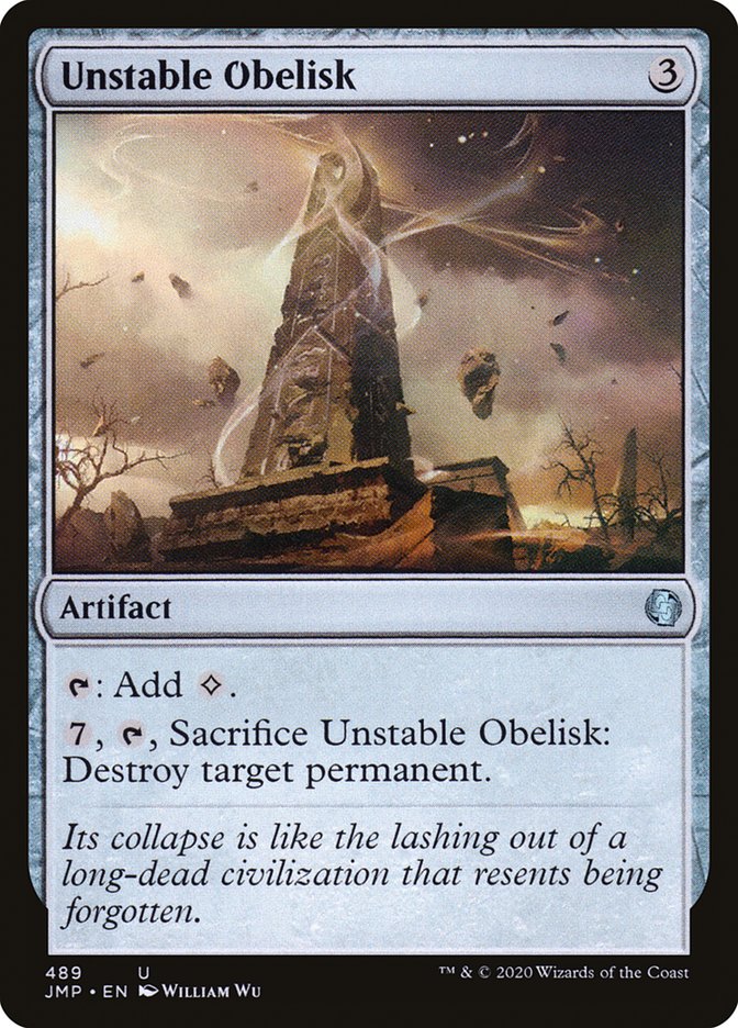 Unstable Obelisk [Jumpstart] | Yard's Games Ltd