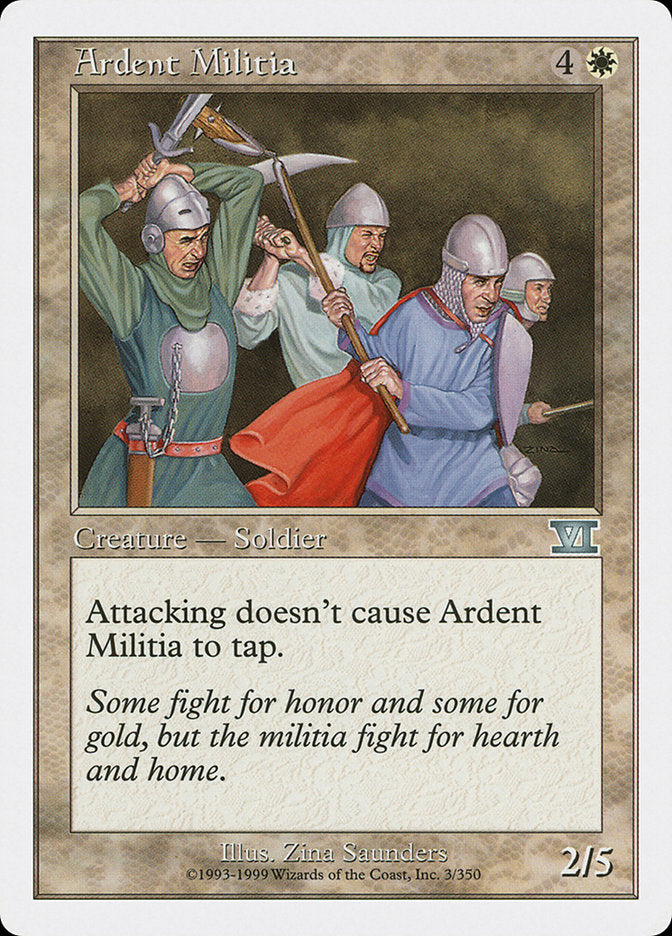 Ardent Militia [Classic Sixth Edition] | Yard's Games Ltd