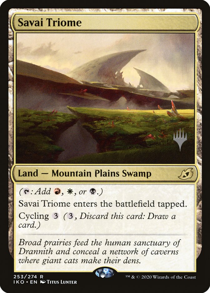 Savai Triome (Promo Pack) [Ikoria: Lair of Behemoths Promos] | Yard's Games Ltd