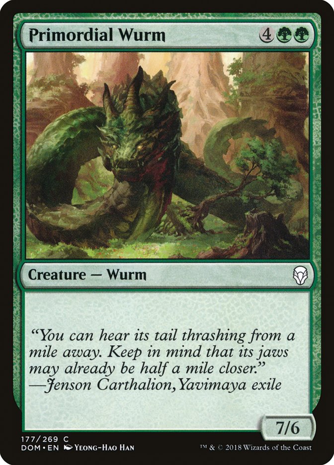 Primordial Wurm [Dominaria] | Yard's Games Ltd