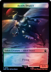 Soldier // Alien Insect Double-Sided Token (Surge Foil) [Doctor Who Tokens] | Yard's Games Ltd