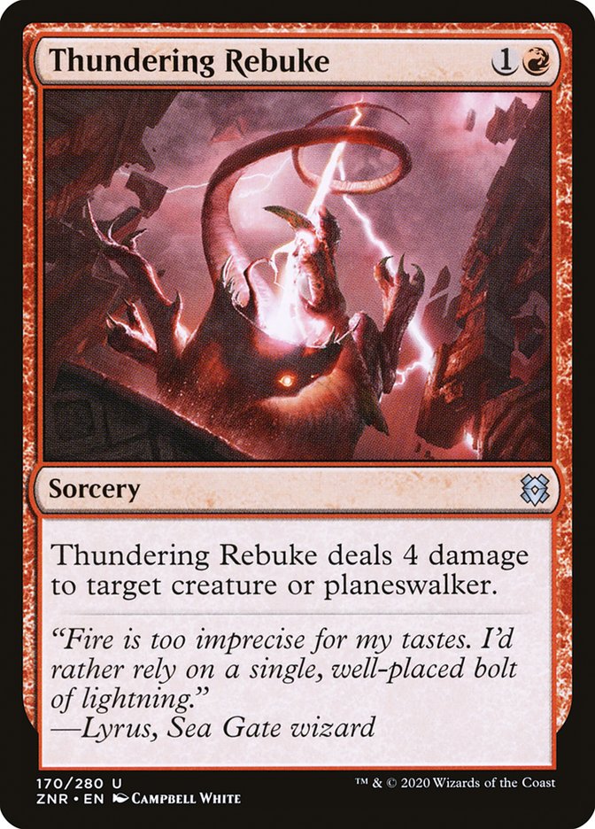 Thundering Rebuke [Zendikar Rising] | Yard's Games Ltd