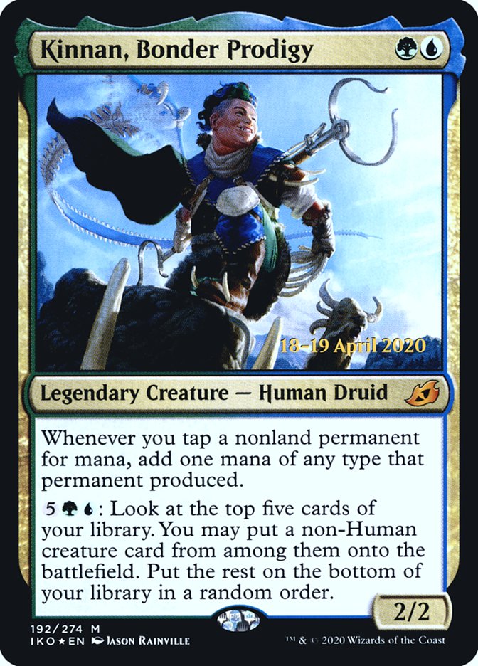 Kinnan, Bonder Prodigy [Ikoria: Lair of Behemoths Prerelease Promos] | Yard's Games Ltd