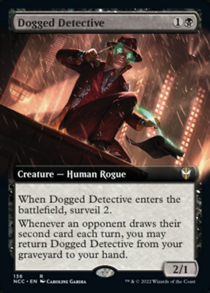 Dogged Detective (Extended Art) [Streets of New Capenna Commander] | Yard's Games Ltd