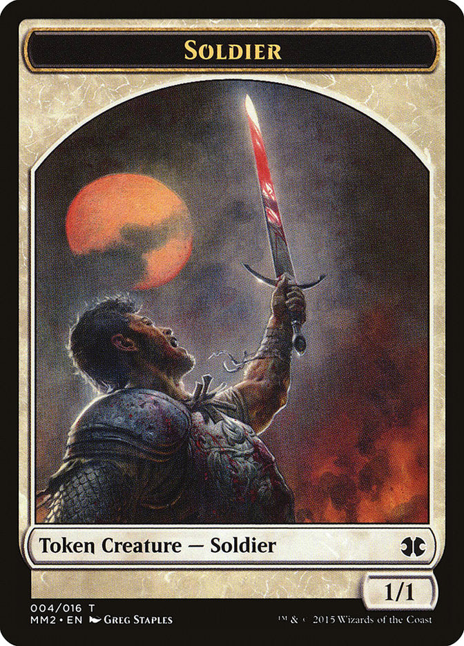 Soldier Token [Modern Masters 2015 Tokens] | Yard's Games Ltd