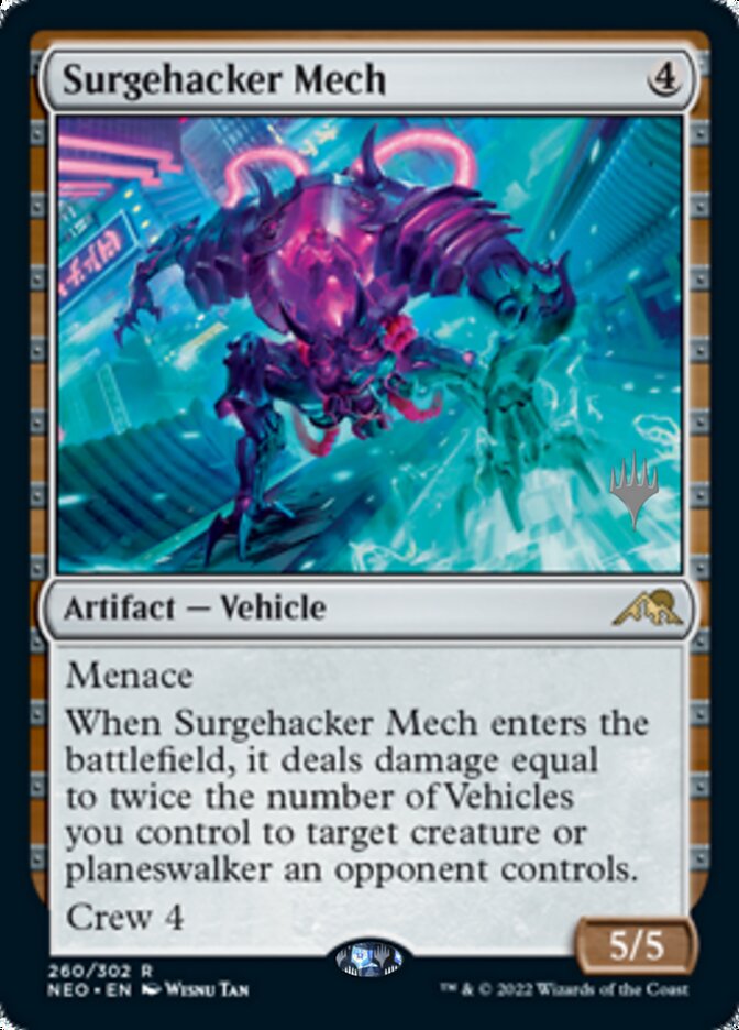 Surgehacker Mech (Promo Pack) [Kamigawa: Neon Dynasty Promos] | Yard's Games Ltd