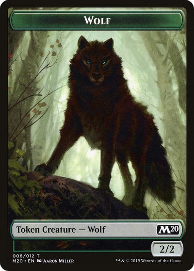 Wolf Double-Sided Token [Challenger Decks 2020 Tokens] | Yard's Games Ltd