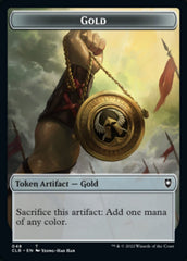 Gold // Dragon Double-Sided Token [Commander Legends: Battle for Baldur's Gate Tokens] | Yard's Games Ltd