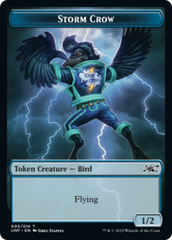 Teddy Bear // Storm Crow Double-Sided Token [Unfinity Tokens] | Yard's Games Ltd