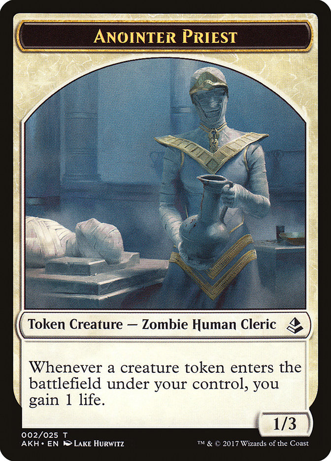 Anointer Priest Token [Amonkhet Tokens] | Yard's Games Ltd