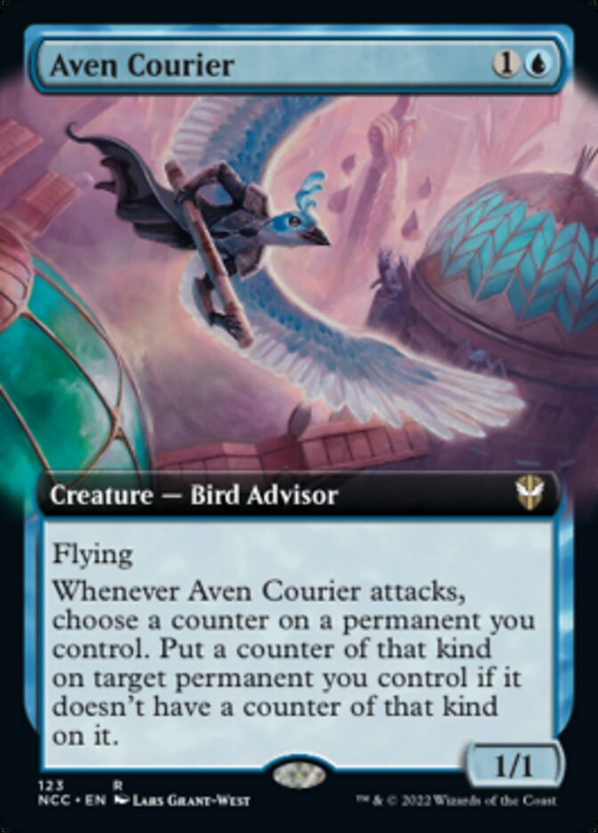 Aven Courier (Extended Art) [Streets of New Capenna Commander] | Yard's Games Ltd