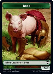 Boar // Spirit Double-Sided Token [Kaldheim Commander Tokens] | Yard's Games Ltd