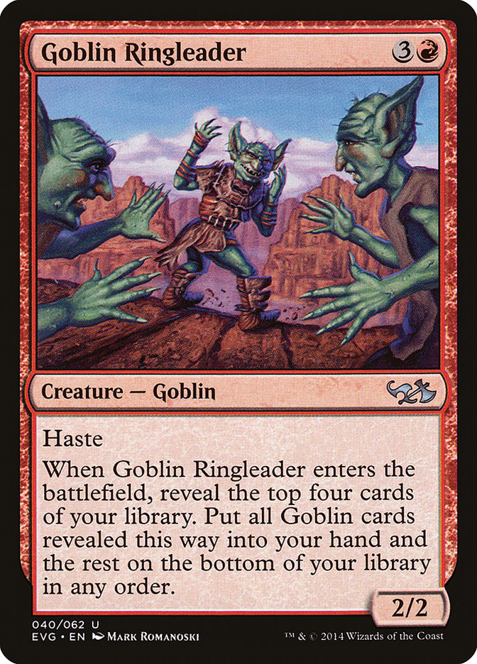 Goblin Ringleader (Elves vs. Goblins) [Duel Decks Anthology] | Yard's Games Ltd