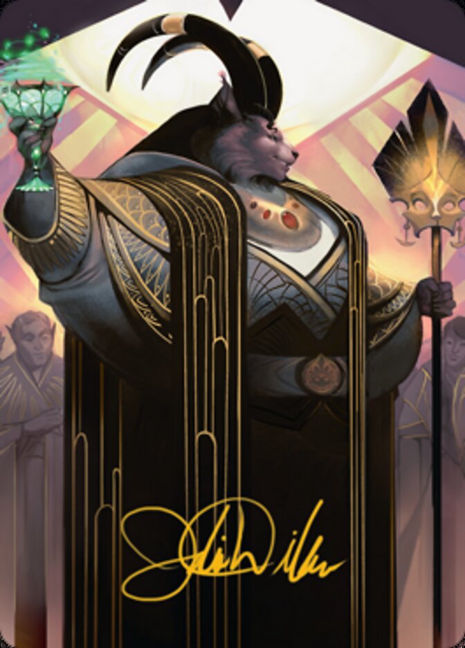 Jetmir, Nexus of Revels 2 Art Card (Gold-Stamped Signature) [Streets of New Capenna Art Series] | Yard's Games Ltd