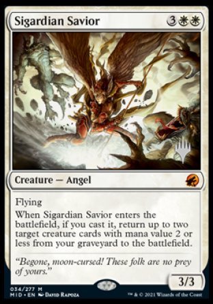 Sigardian Savior (Promo Pack) [Innistrad: Midnight Hunt Promos] | Yard's Games Ltd