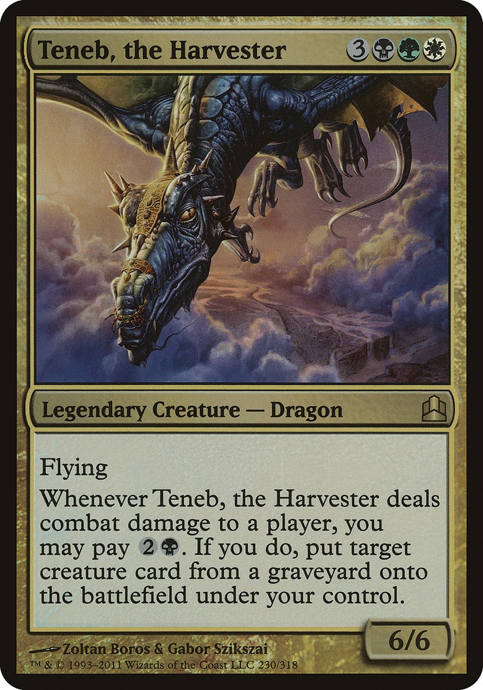 Teneb, the Harvester (Oversized) [Commander 2011 Oversized] | Yard's Games Ltd