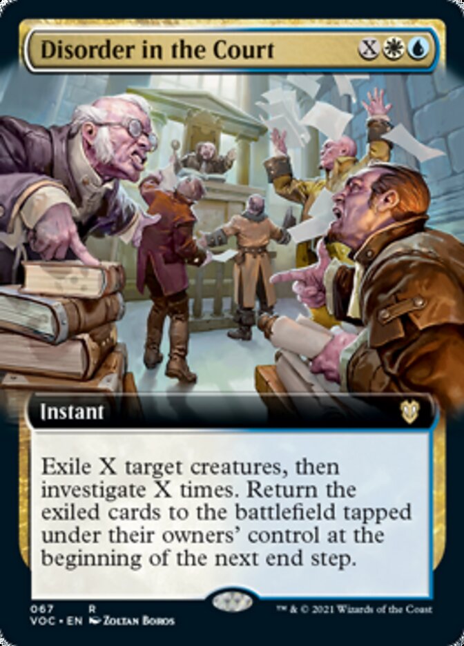 Disorder in the Court (Extended Art) [Innistrad: Crimson Vow Commander] | Yard's Games Ltd