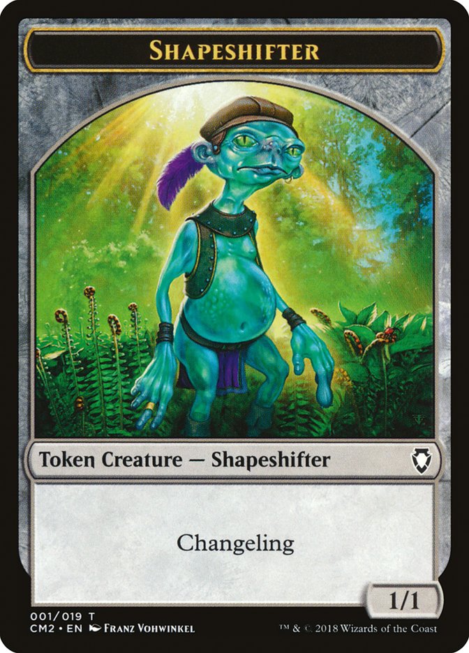 Shapeshifter Token [Commander Anthology Volume II Tokens] | Yard's Games Ltd