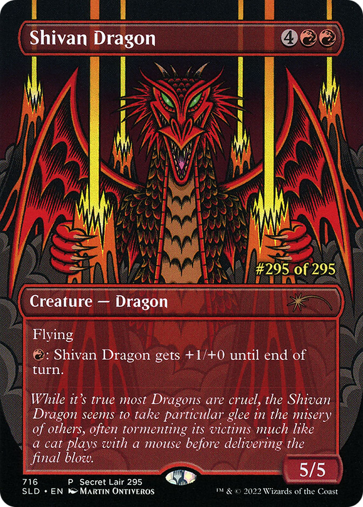 Shivan Dragon (Serialized) [Secret Lair Drop Promos] | Yard's Games Ltd