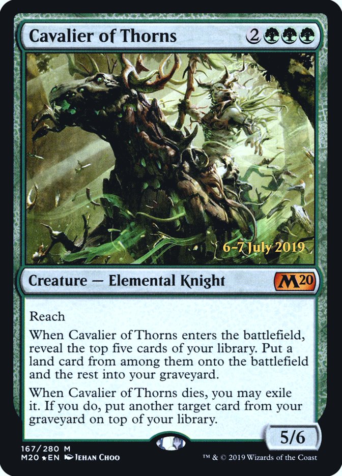 Cavalier of Thorns [Core Set 2020 Prerelease Promos] | Yard's Games Ltd