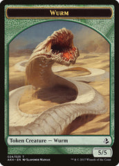 Unwavering Initiate // Wurm Double-Sided Token [Amonkhet Tokens] | Yard's Games Ltd