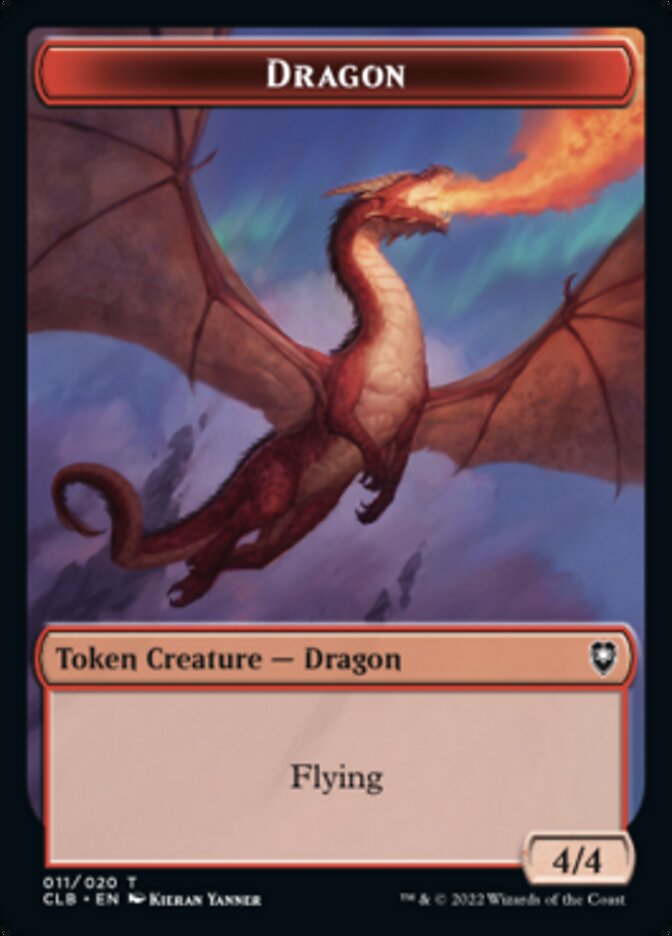 Dragon Token [Commander Legends: Battle for Baldur's Gate Tokens] | Yard's Games Ltd