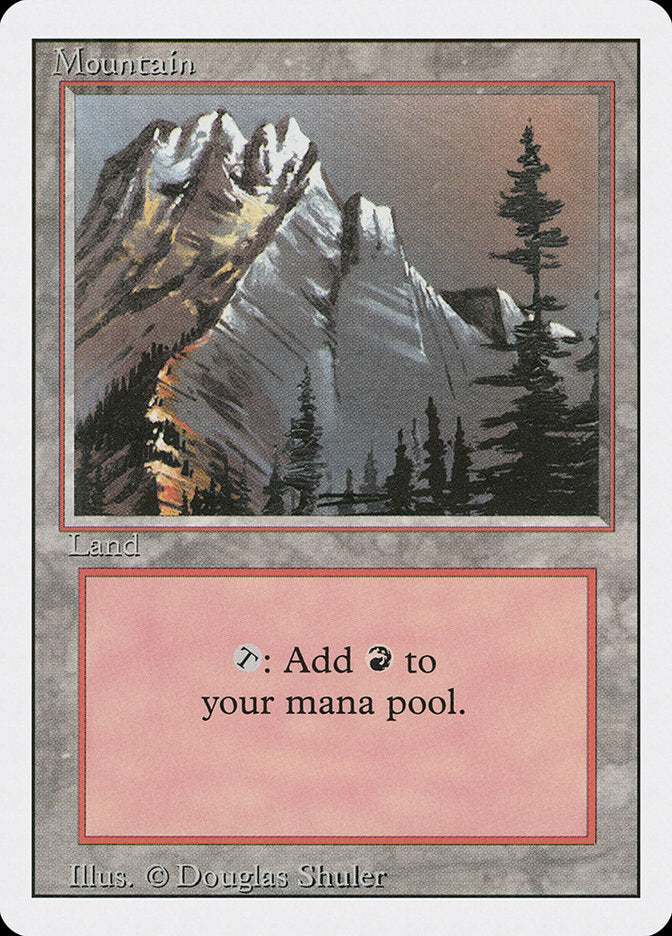 Mountain (Snow Top / Highest Point on Left) [Revised Edition] | Yard's Games Ltd