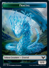 Elemental // Fractal Double-Sided Token [Strixhaven: School of Mages Tokens] | Yard's Games Ltd