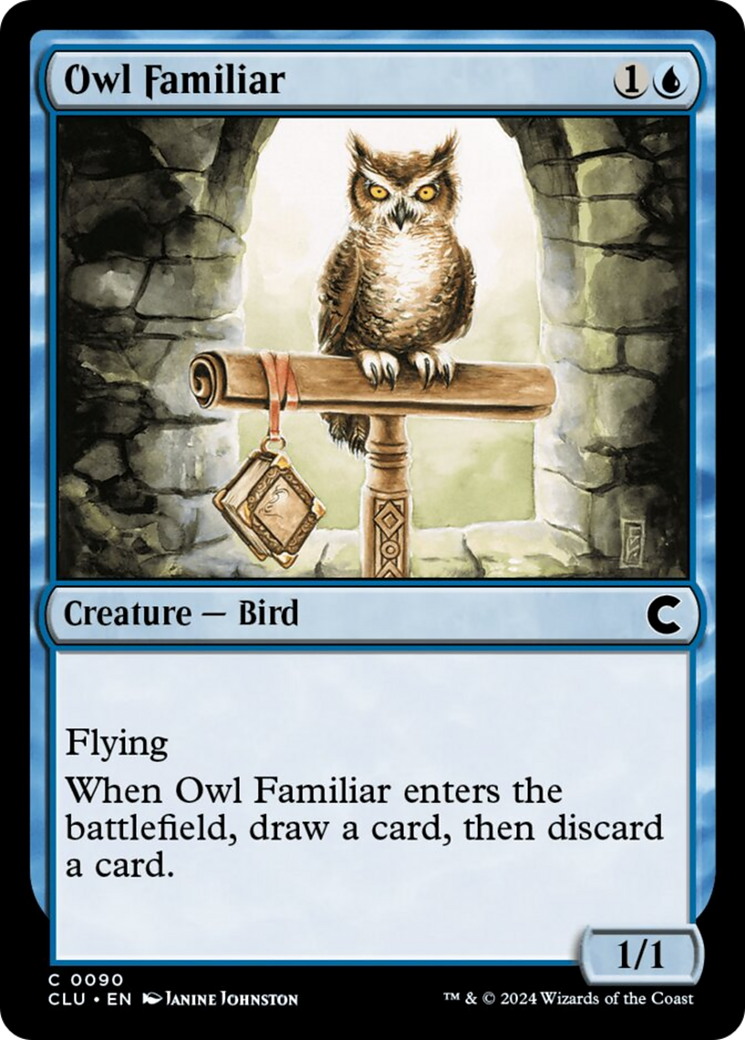 Owl Familiar [Ravnica: Clue Edition] | Yard's Games Ltd