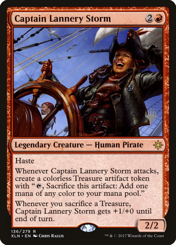 Captain Lannery Storm (Promo Pack) [Ixalan Promos] | Yard's Games Ltd