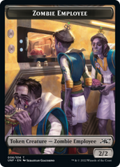 Zombie Employee // Food (011) Double-Sided Token [Unfinity Tokens] | Yard's Games Ltd