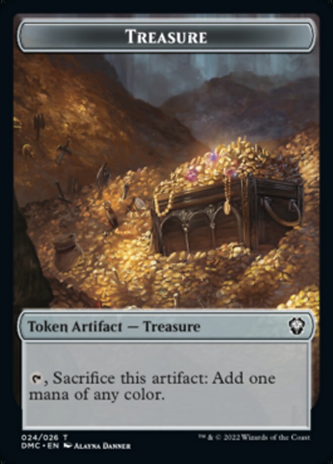 Ragavan // Treasure Double-Sided Token [Dominaria United Commander Tokens] | Yard's Games Ltd