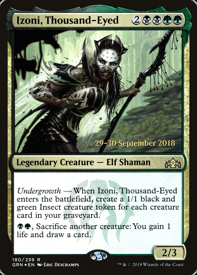 Izoni, Thousand-Eyed [Guilds of Ravnica Prerelease Promos] | Yard's Games Ltd