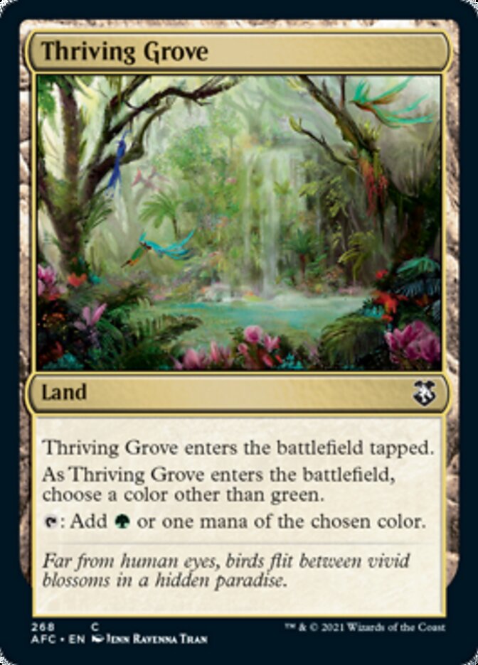 Thriving Grove [Dungeons & Dragons: Adventures in the Forgotten Realms Commander] | Yard's Games Ltd