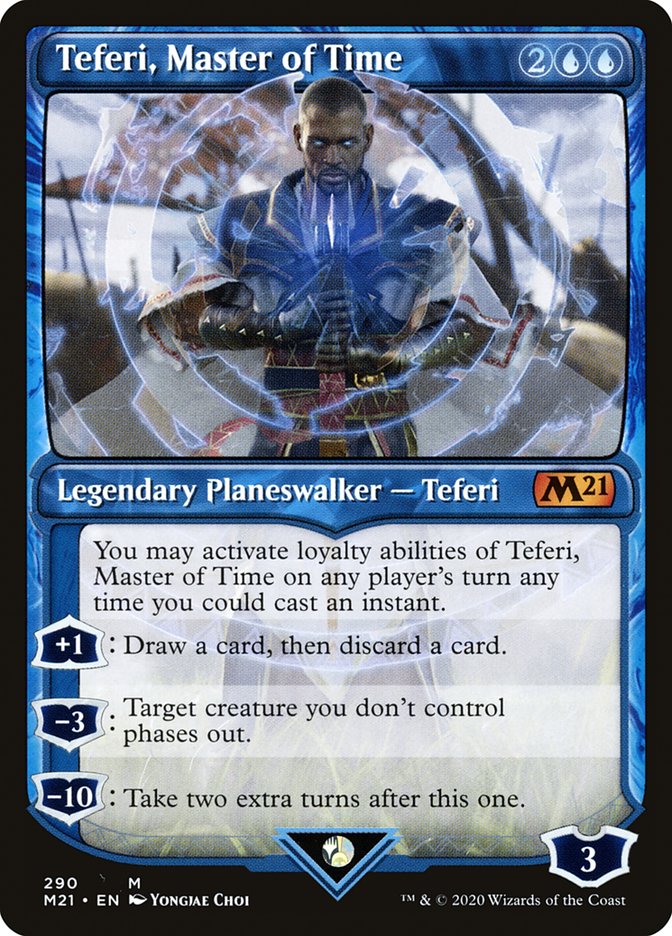 Teferi, Master of Time (Showcase) (290) [Core Set 2021] | Yard's Games Ltd