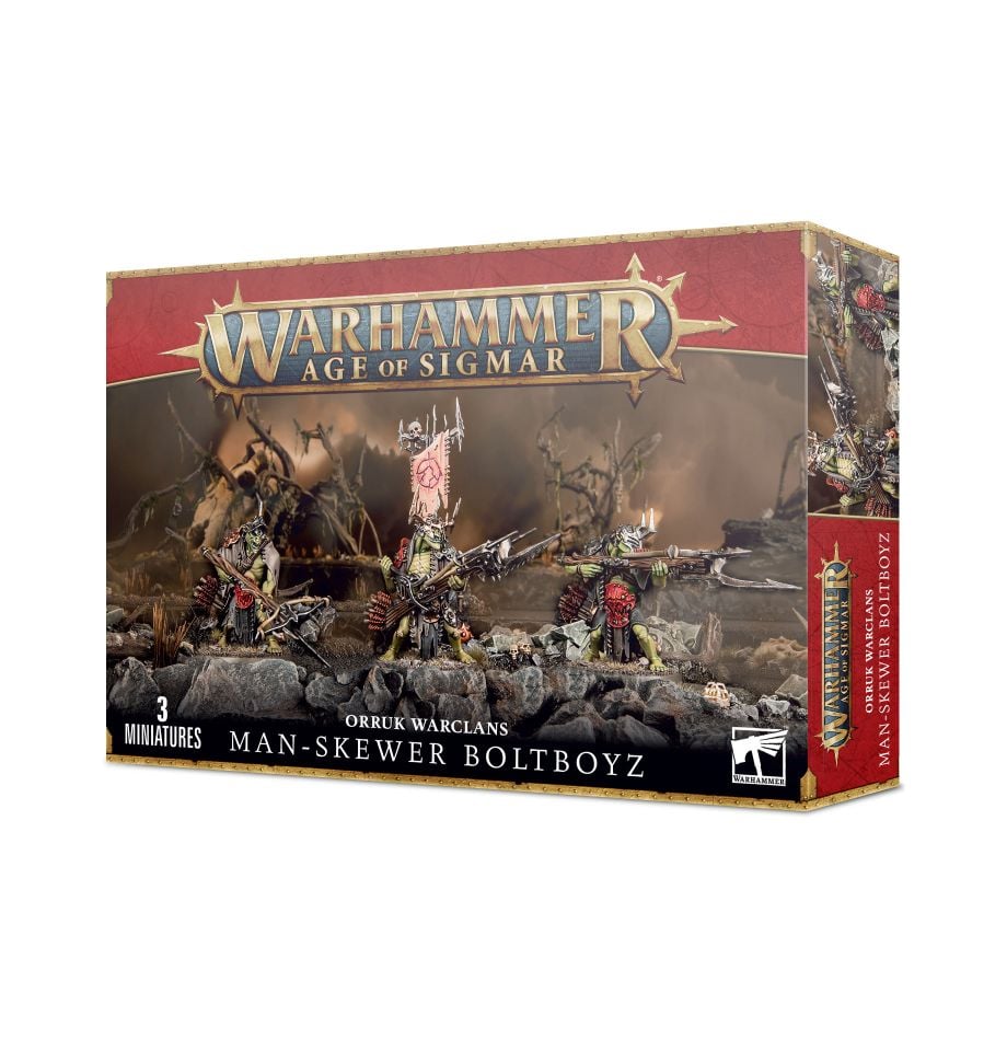 Warhammer Age of Sigmar - Orruk Warclans - Man-Skewer Boltboyz | Yard's Games Ltd