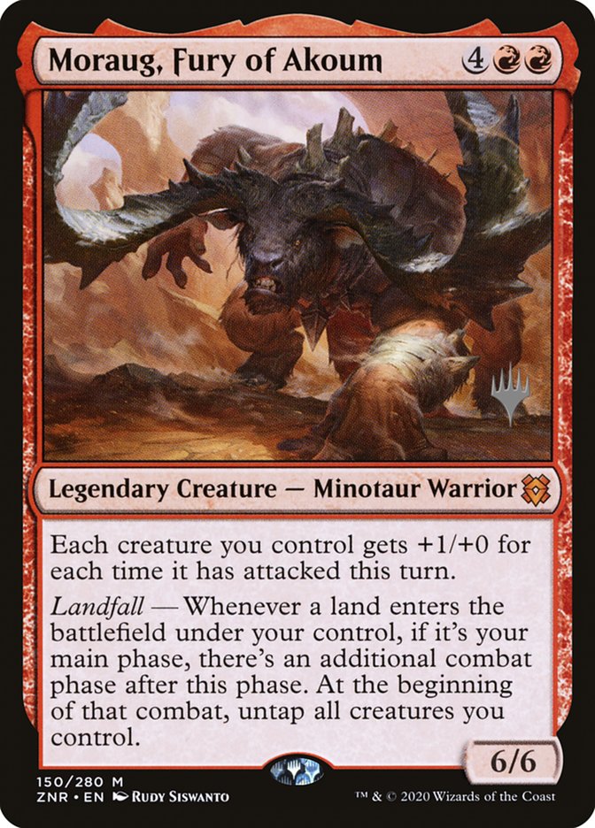 Moraug, Fury of Akoum (Promo Pack) [Zendikar Rising Promos] | Yard's Games Ltd